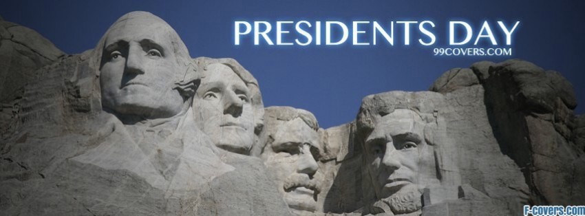 Presidents Day Mount Rushmore Memorial Facebook Cover Photo