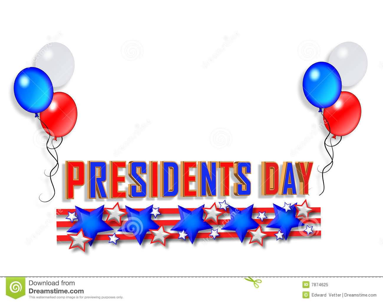 Presidents Day Stars And Balloons Picture