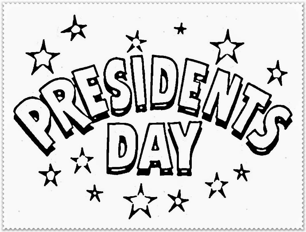Presidents Day Wishes Coloring Page