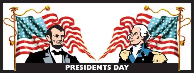 Presidents Day Wishes George Washington And Abraham Lincoln Clipart