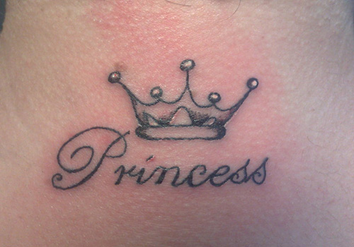Princess Crown Tattoo For Wrist