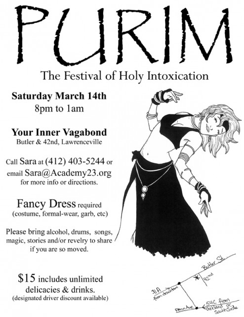 Purim The Festival Of Holy Intoxication Poster