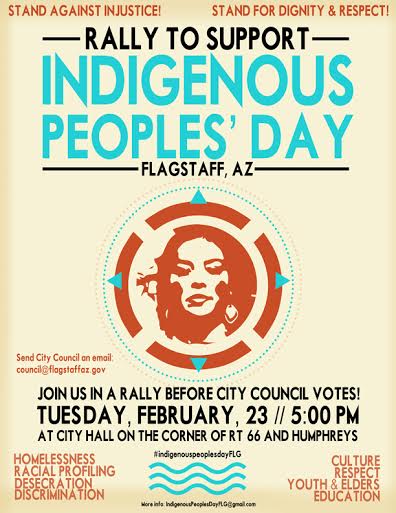 Rally To Support Indigenous Peoples Day Poster
