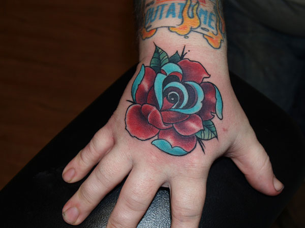 20+ Rose Tattoos On Hand For Girls