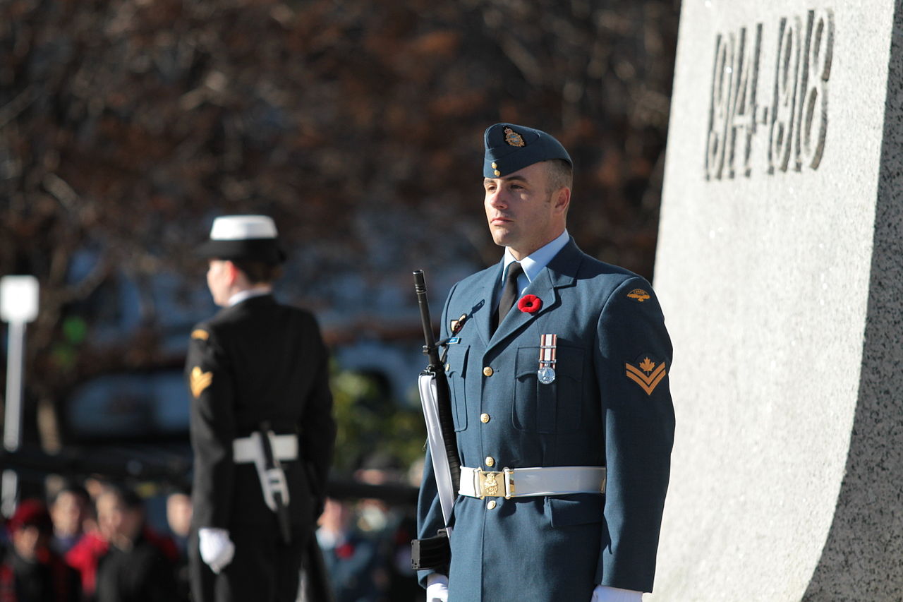 Remembrance Day At National War Memorial, Ottawa