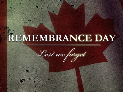 Remembrance Day In Canada Lest We Forget