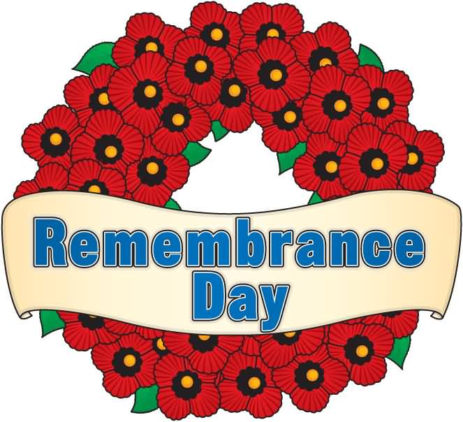 Remembrance Day Poppy Flower Bouquet Illustration