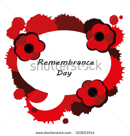 Remembrance Day Poppy Flowers Card