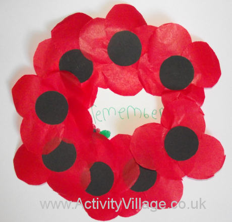 Remembrance Day Poppy Flowers Greeting Card