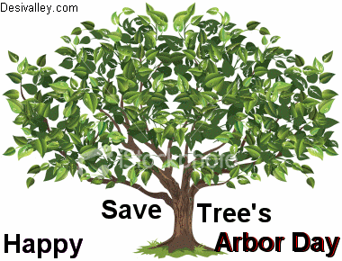 Save Tree's Happy Arbor Day Animated Picture