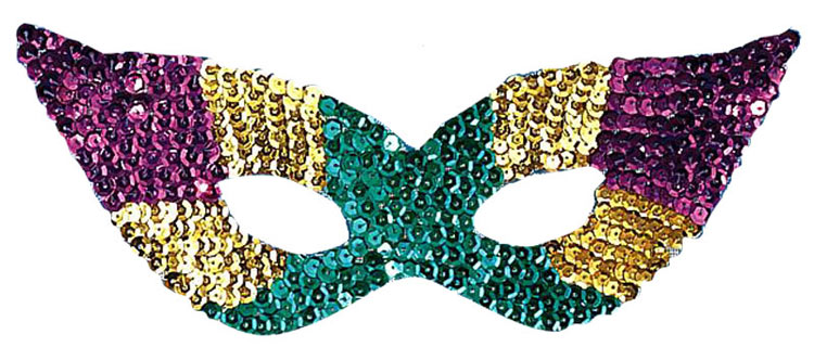 Sequin Mardi Gras Mask