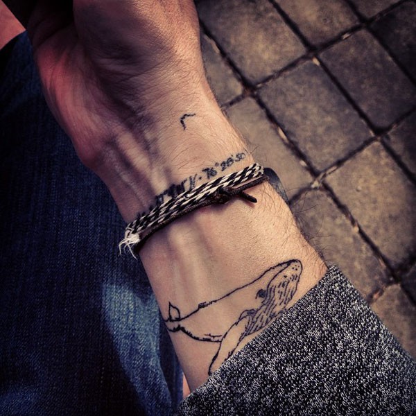Shark Wrist Tattoo For Men
