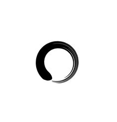 Simple Black Zen Circle Tattoo Design For Wrist