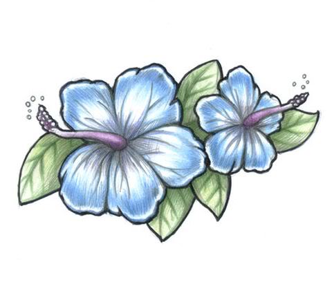 Simple Rhododendron Flowers Tattoo Design