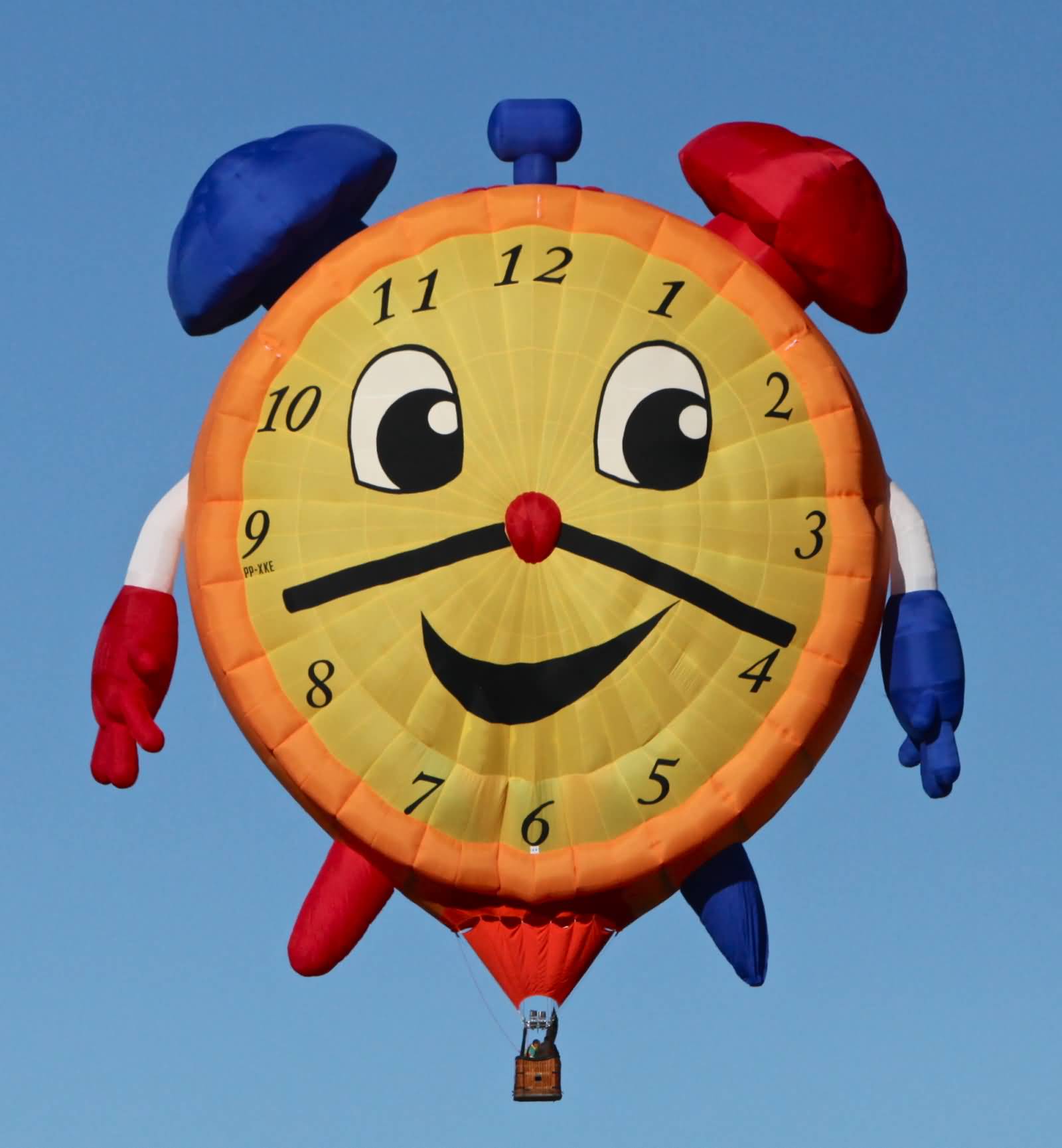 Smiley Clock Air Balloon Albuquerque Balloon Festival