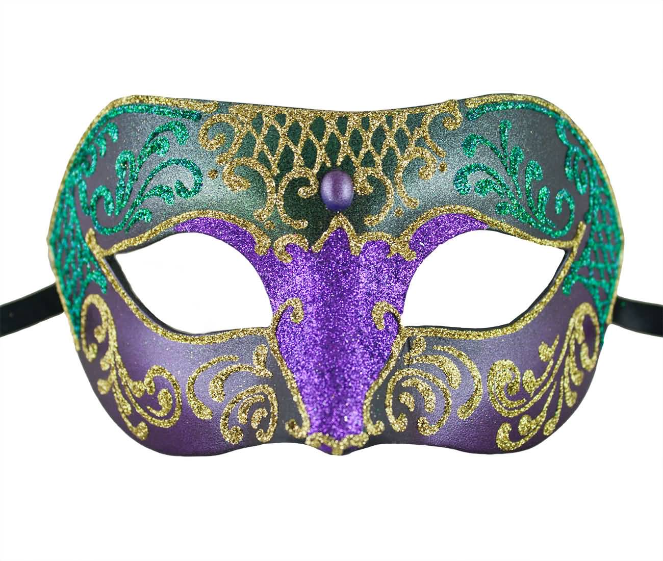Sparkle Mardi Gras Mask