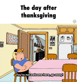 The Day After Thanksgiving Funny Gif Picture