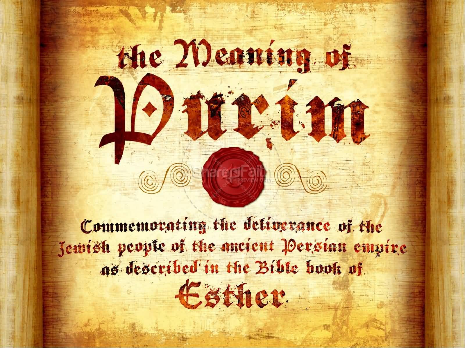 The Meaning Of Purim