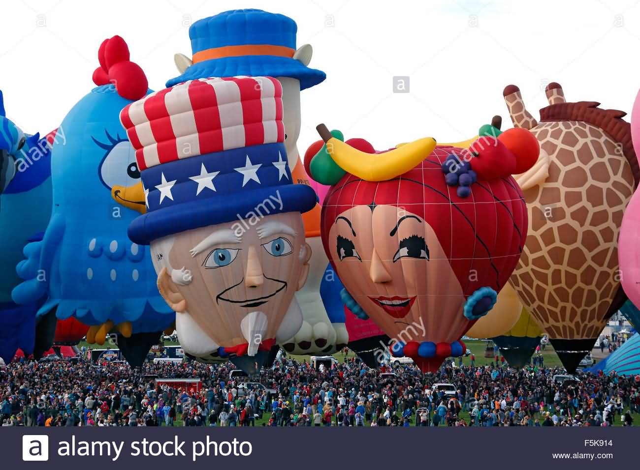 Uncle Sam Hot Air Balloon At Albuquerque Balloon Festival