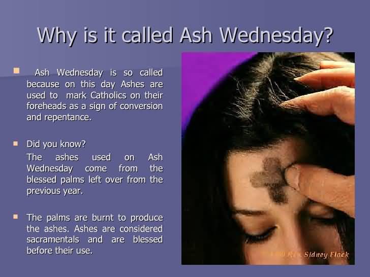 Why Is It Called Ash Wednesday