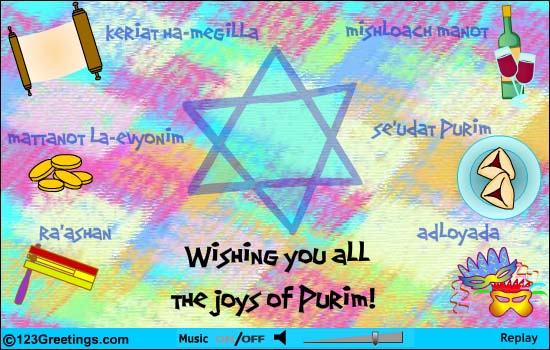 Wishing You All The Joys Of Purim