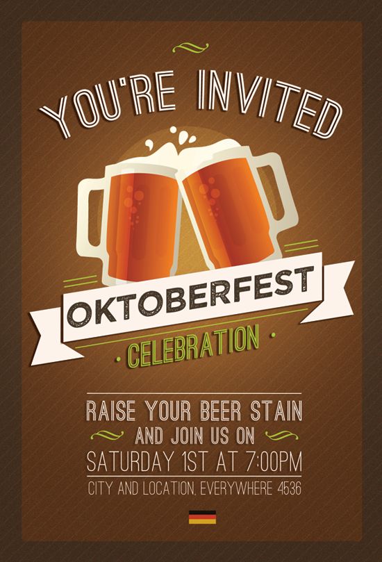 You're Invited Oktoberfest Celebration Card