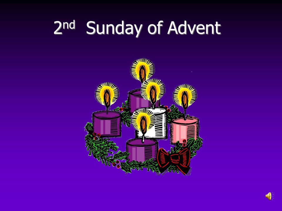 2nd Of Sunday Of Advent Candles Clipart