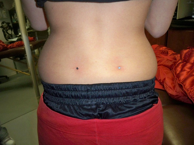 Amazing Back Dimple Piercing