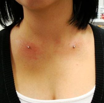 Amazing Clavicle Piercing Picture
