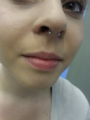 Amazing Nose Septum Piercing For Girls