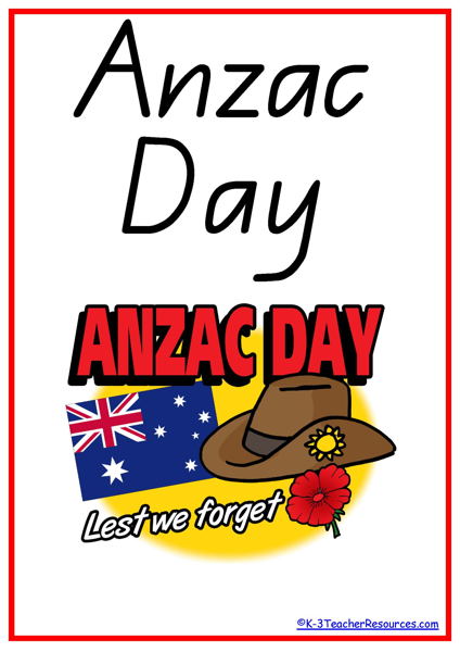 Anzac Day Lest We Forget Picture