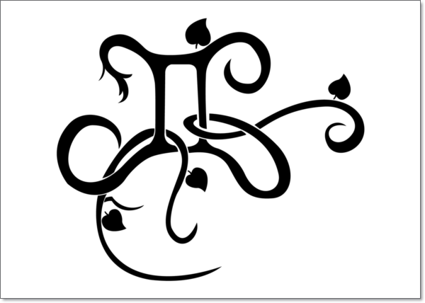 Attractive Gemini Zodiac Sign Tattoo Design