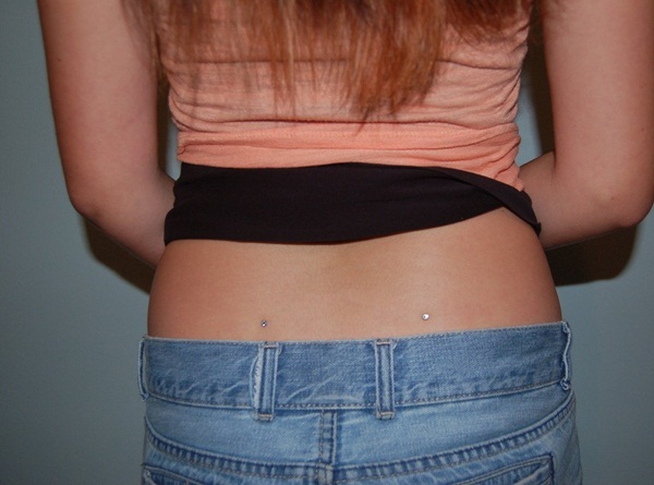 Awesome Back Dimple Piercing Picture