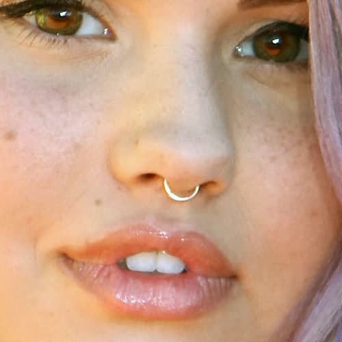 Awesome Septum Piercing For Young Girls