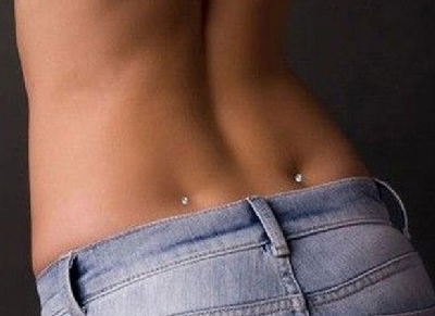 Back Dimple Piercing Picture For Girls