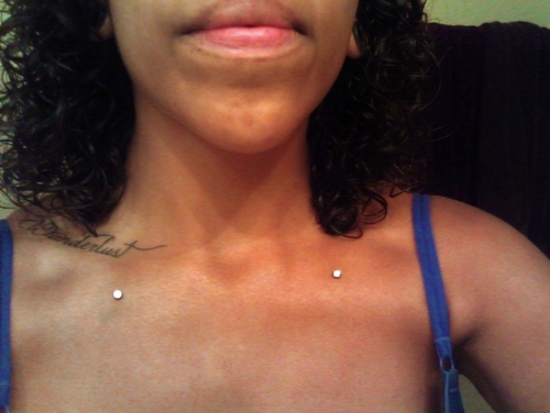 Best Clavicle Piercing Picture