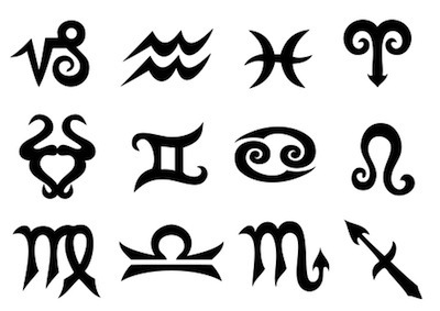 Black Zodiac Sign Tattoo Designs