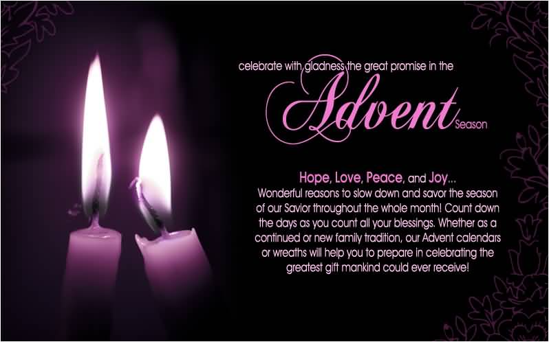 Celebrate With Gladness The Great Promise In The Advent Season