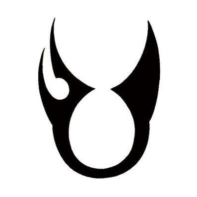 Classic Black Taurus Zodiac Sign Tattoo Design