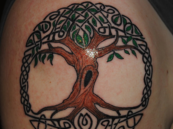 Classic Celtic Tree Of Life Tattoo Design