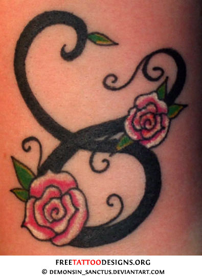 Classic Taurus Zodiac Sign With Flowers Tattoo Design