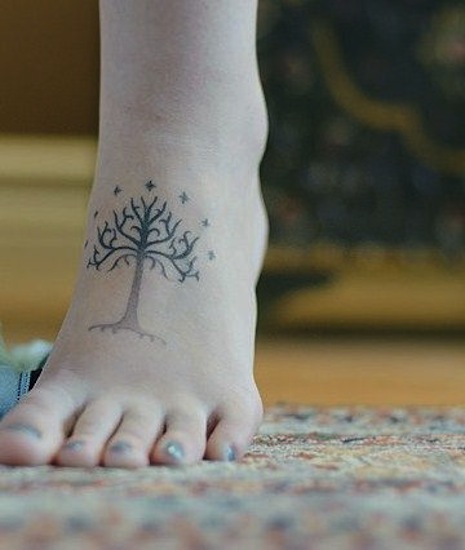 Cool Tree Of Life Tattoo On Girl Left Foot By Mikayla Medley