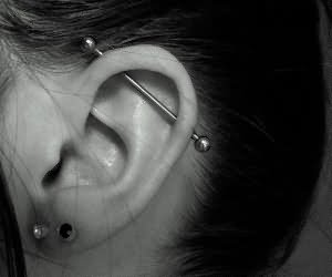 Double Lobe And Industrial Piercing