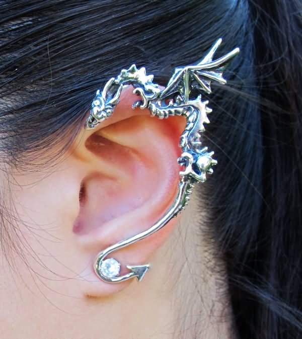 Dragon Ear Cuff Helix Piercing