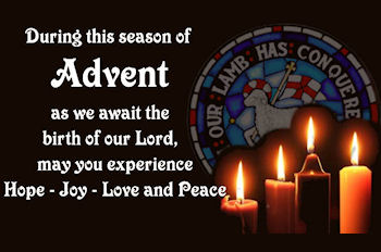 During The Season Of Advent As We Await The Birth Of Our Lord, May You Experience Hope Joy Love And Peace