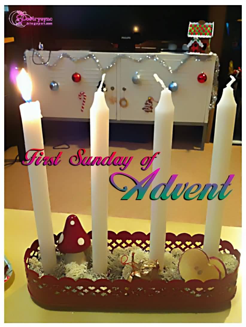 First Sunday Of Advent Candles
