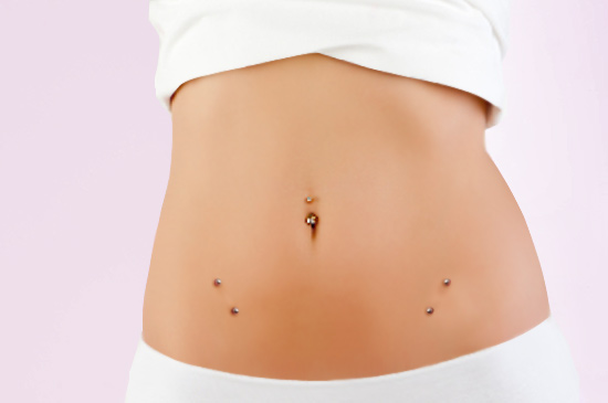 Girl With Belly Piercing And Hip Piercing Picture