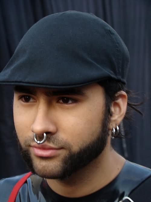 Handsome Guy With Septum Piercing