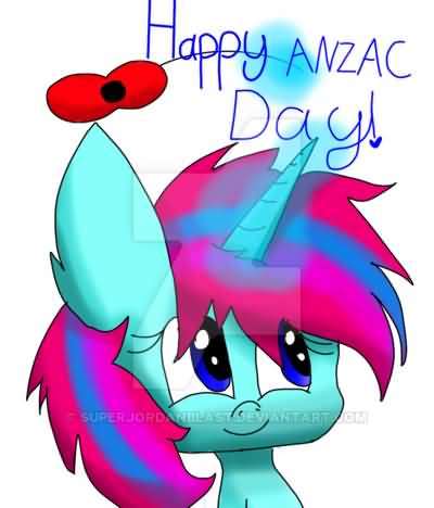 Happy Anzac Day Pinkie Pie Cartoon Picture