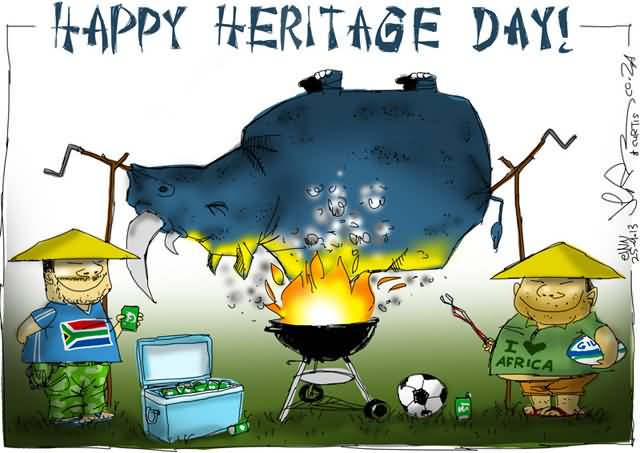 Happy Heritage Day Funny Cartoon Picture